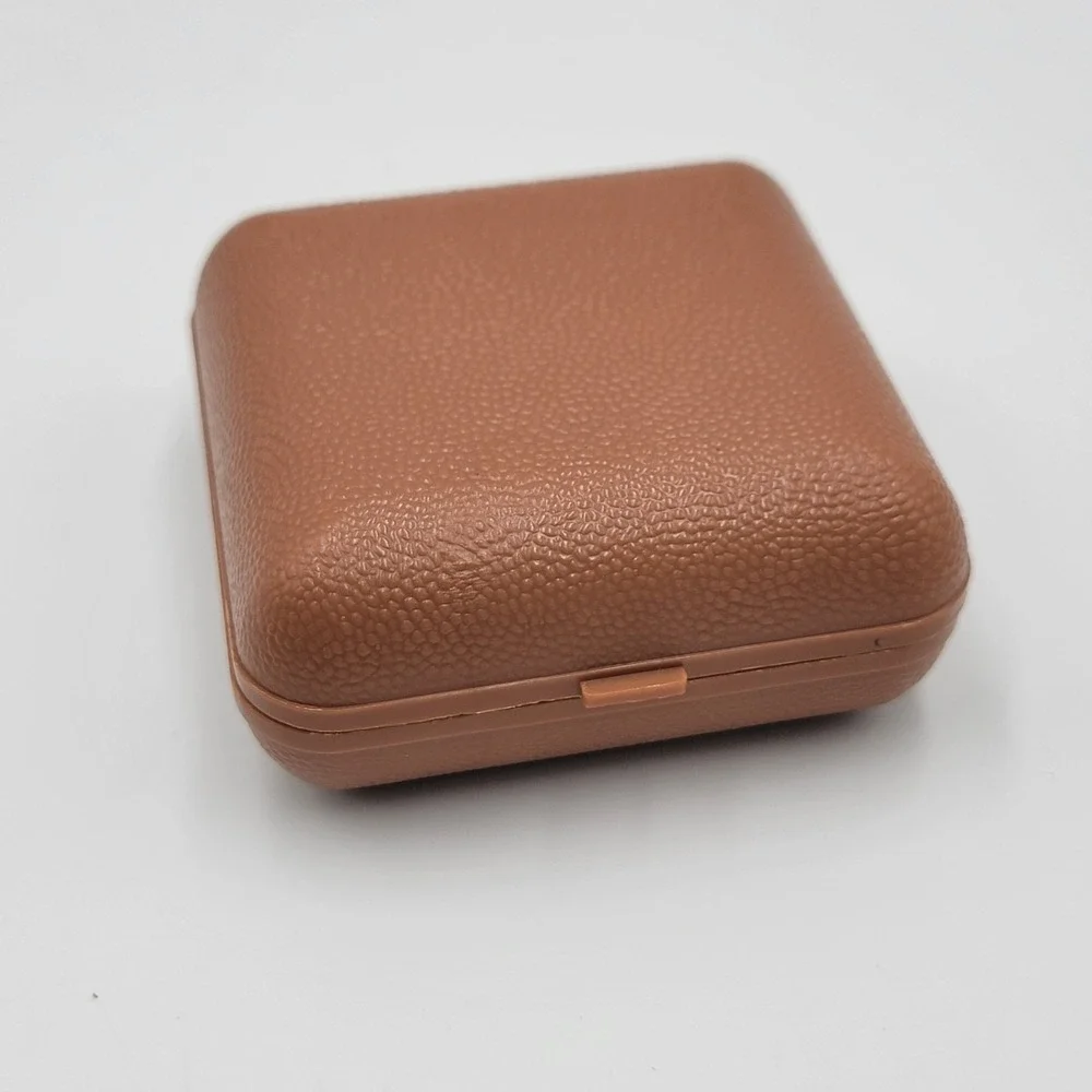 VINTAGE‎ WESTCLOX Travel Alarm Clock Wind-Up Brown Folding Case - Untested